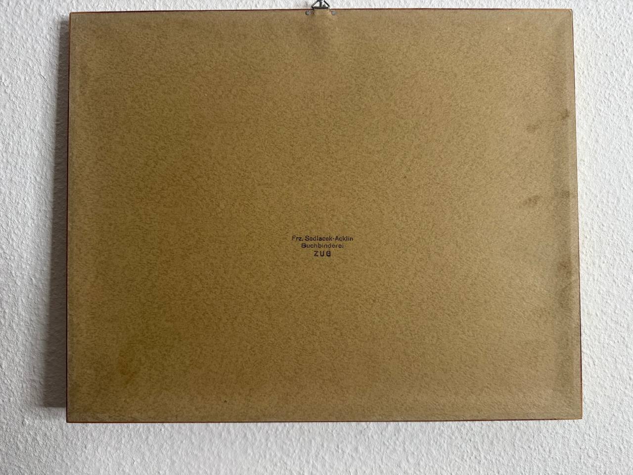 Einsiedelei des Niklaus von Flüe (Unterwalden) – kolorierter Stahlstich, Girard / Bichop, ca. 1840 — Rückseite