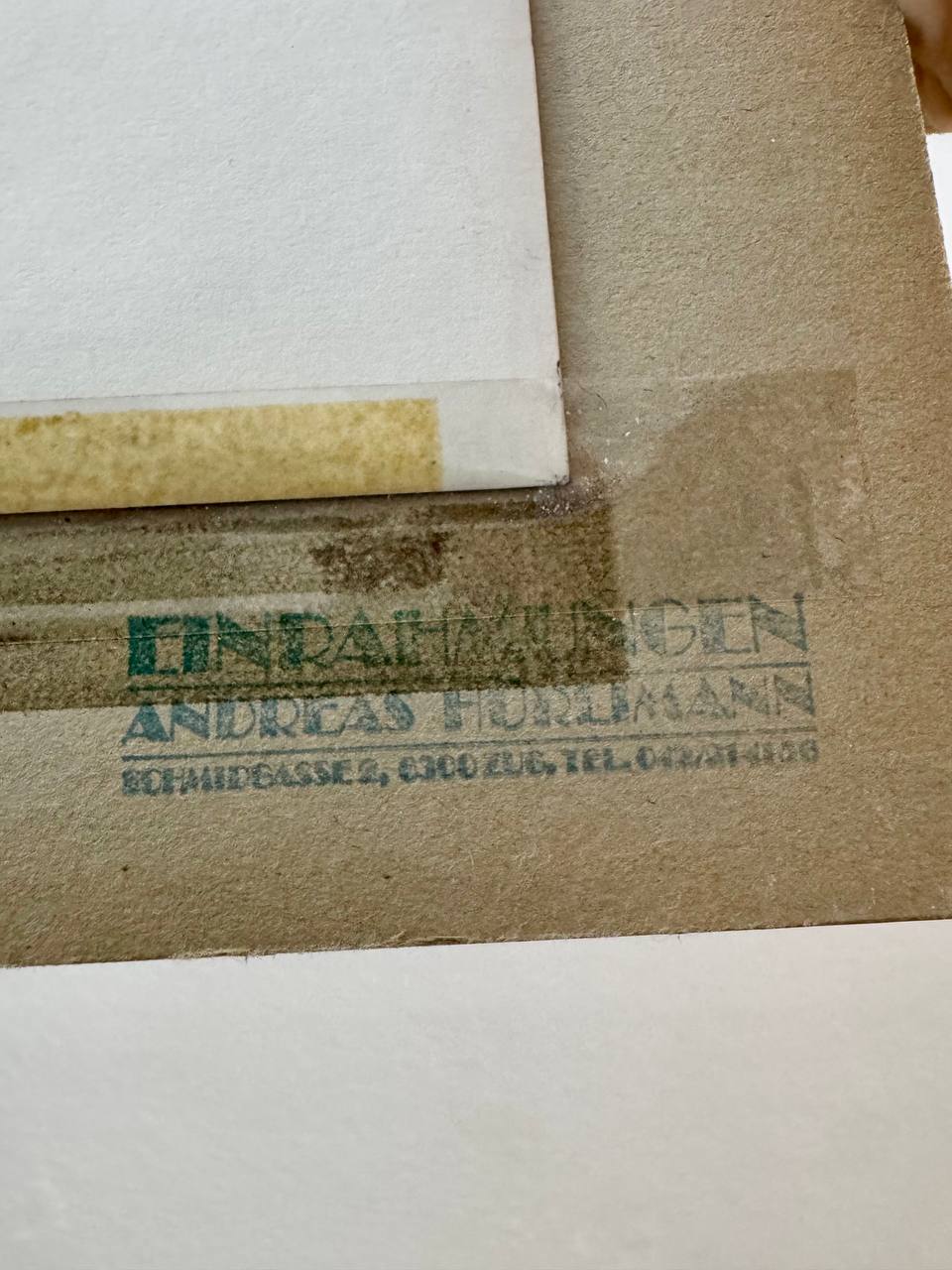 Unterägeri-Oberdorf – Originalkupferstich Nr. 66/200, signiert Werner Bader, 1983 — sticker