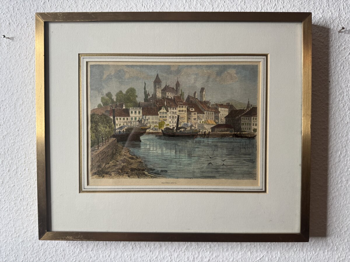 Historische Ansicht von Rapperswil am Zürichsee