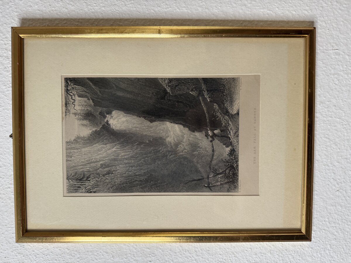Der Aarefall bei Handeck – Stahlstich nach William Henry Bartlett
