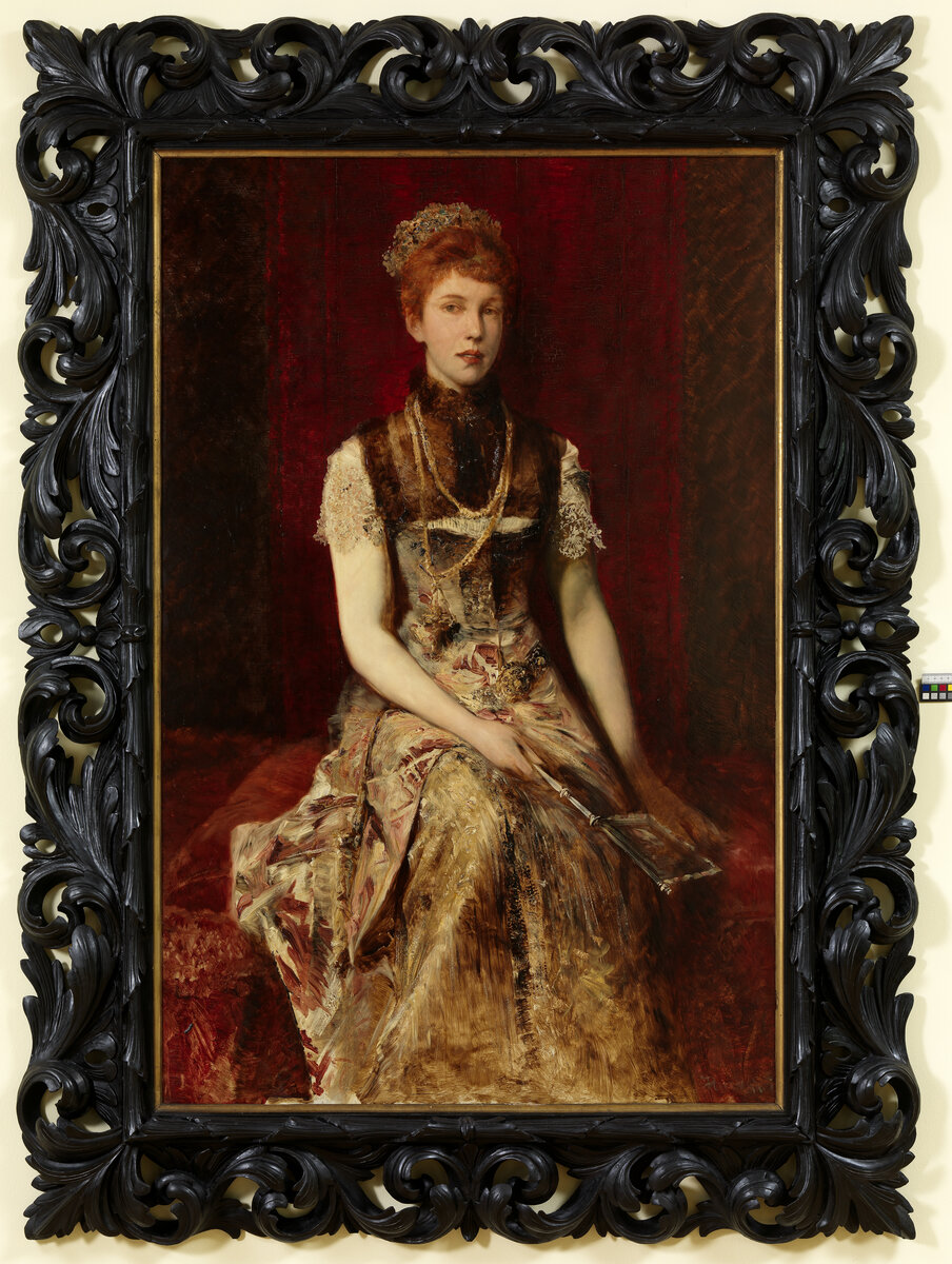 Symphonie in Rot – Bildnis der Dora Fournier-Gabillon